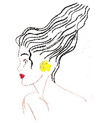 Ilustração de cabelo estilizado