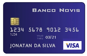 Cartão Visa Exemplo