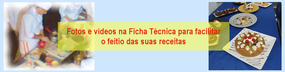 Banner de cozinheiros com utensílios e alimentos
